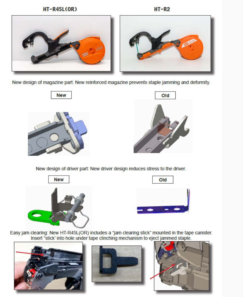 MAX Tapener HT- R45L(OR) Large Roll (New Model)
