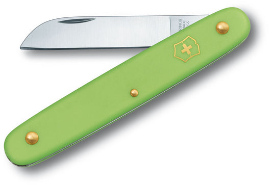 Victorinox Straight Blade Floral Knife - Green