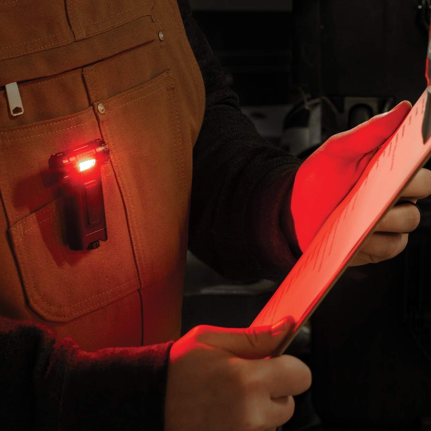 COAST HX4 Clip/Magnetic Light  80 Lumens Dual Color (Red/White)