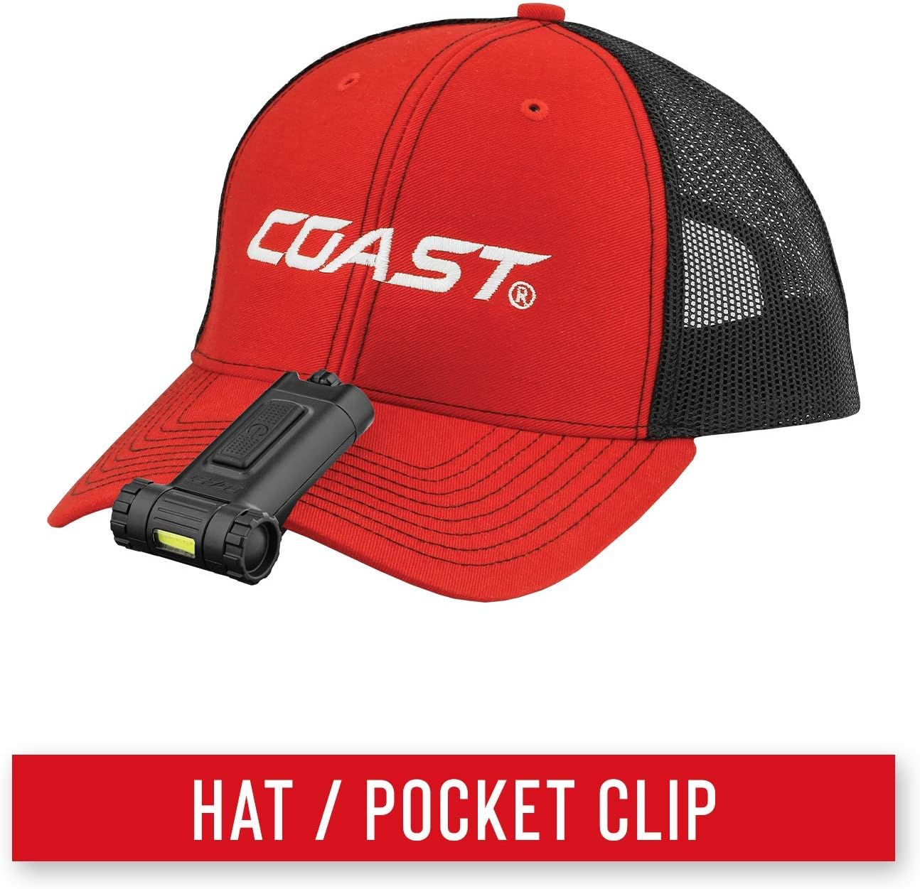 COAST HX4 Clip/Magnetic Light  80 Lumens Dual Color (Red/White)