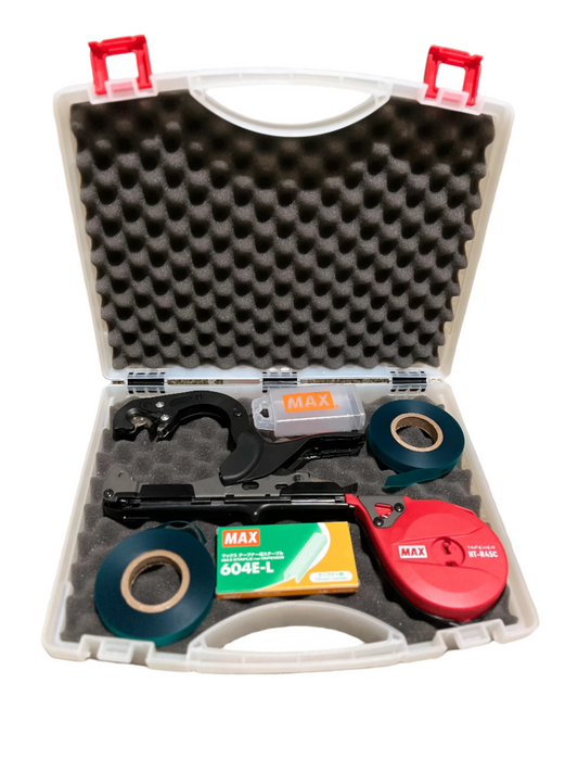 Max Tapener HT-R45C(RD) Small Roll Kit with Carrying Case