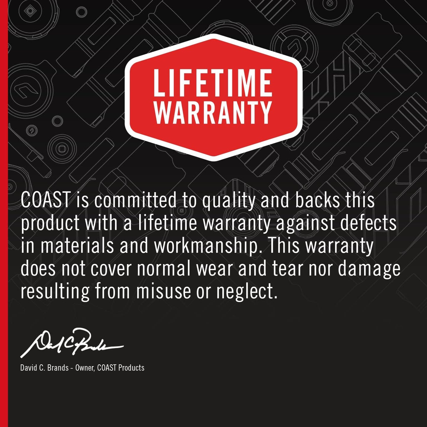 COAST HX4 Clip/Magnetic Light  80 Lumens Dual Color (Red/White)