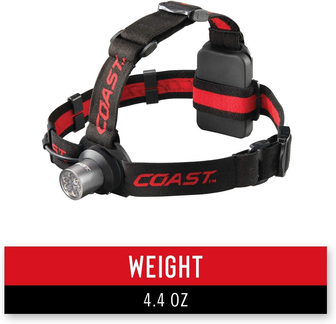 COAST HL5 Headlamp 3 AAA Batteries 175 Lumens