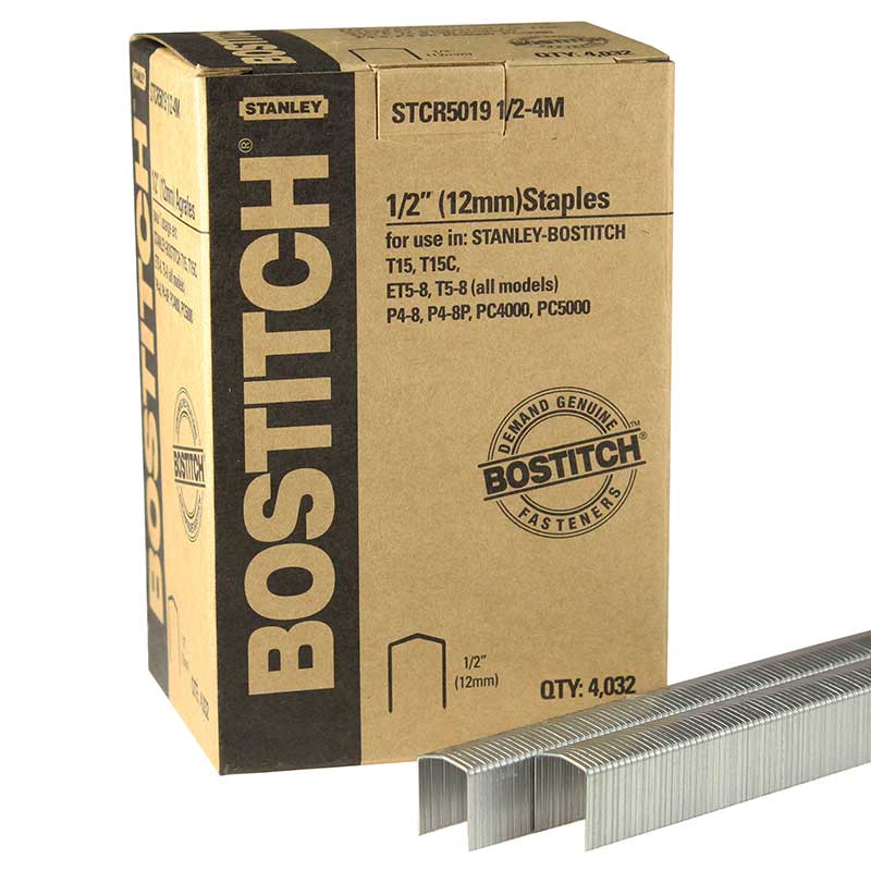 Bostitch Power Crown Staples 1/2" Box 4032 STCR50191/2-4M