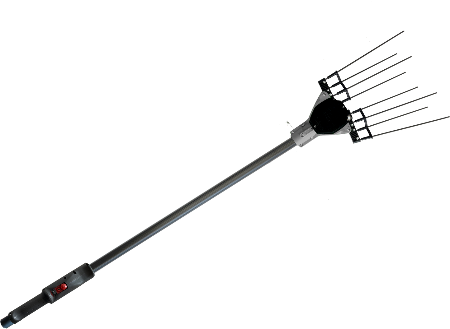 Electric Olive Harvest Rake VIPER Performance with Carbon Telescopic Tube