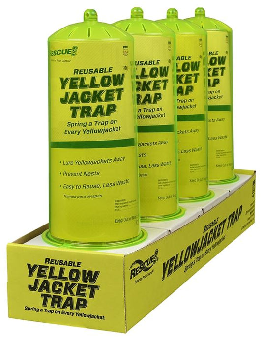 RESCUE! Yellow Jacket Traps, Reusable YJTR (Pack of 4)