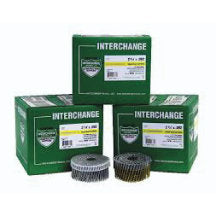 Interchange 16030 1-1/4" x 0.120 Electro-Galvanized Diamond Coil Roofing Nail (7.2M)