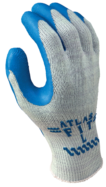 Atlas 300 Latex Coated Glove Blue S, M, L, XL (12 pairs)