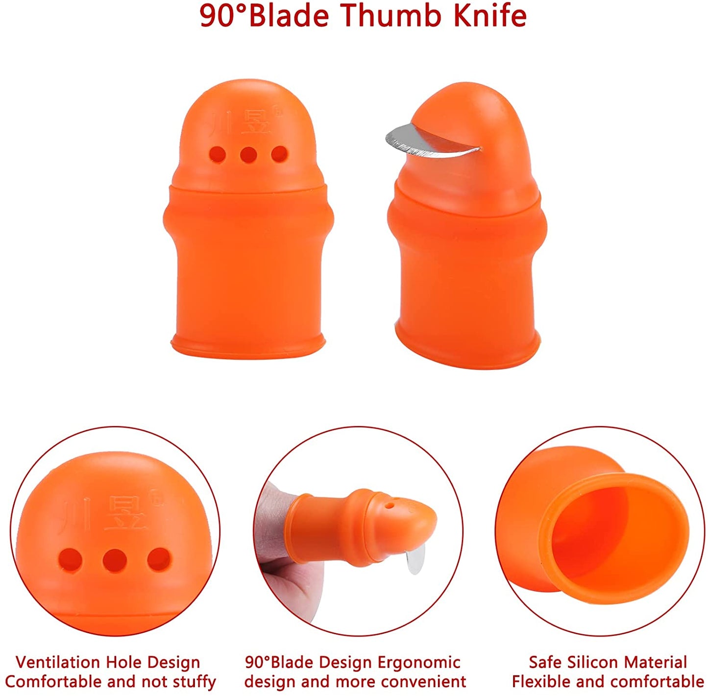 Thumb Knife for Pruning and Harvesting (12 Pcs kit)