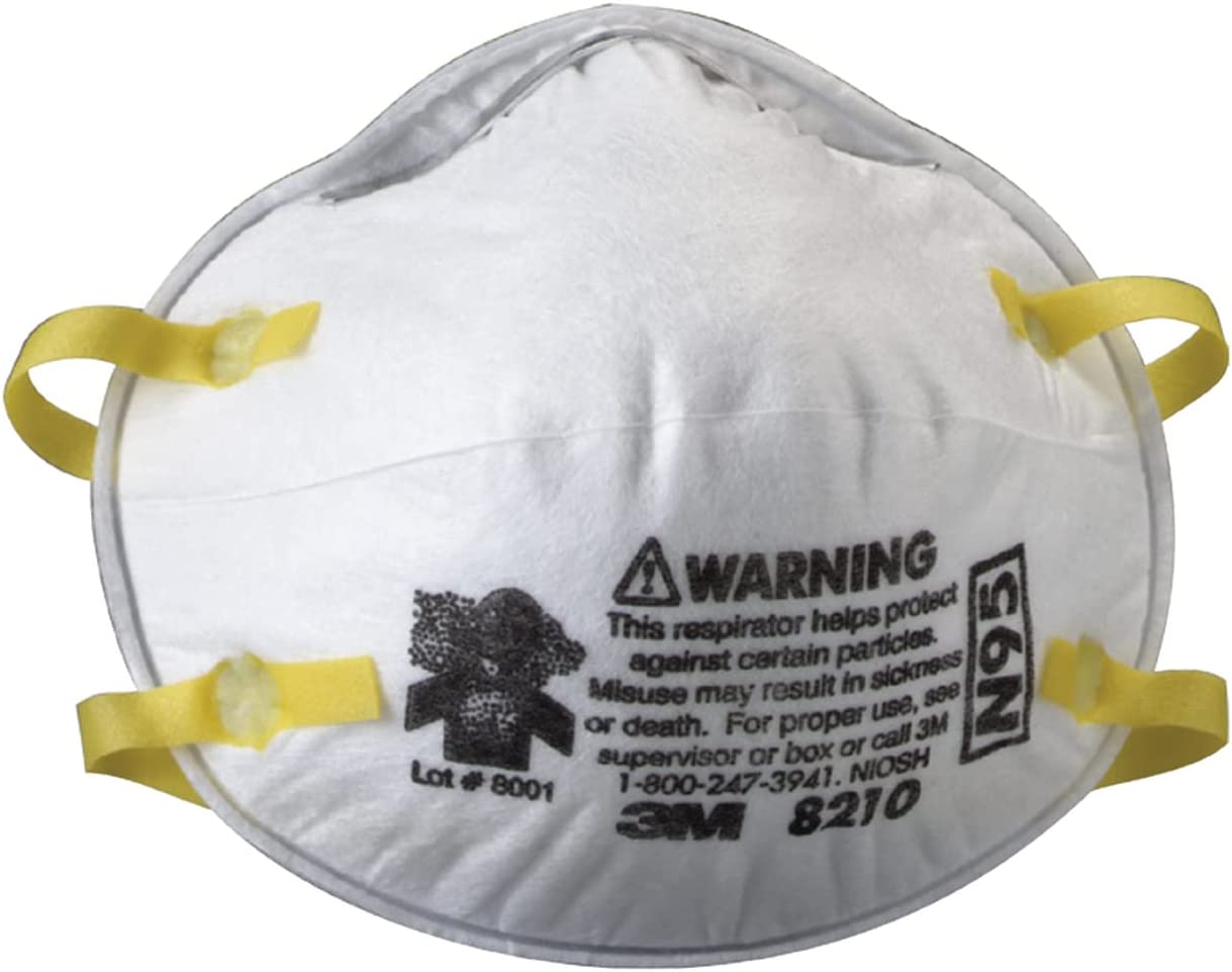 3M™ Particulate Respirator 8210, N95 (Box 20)