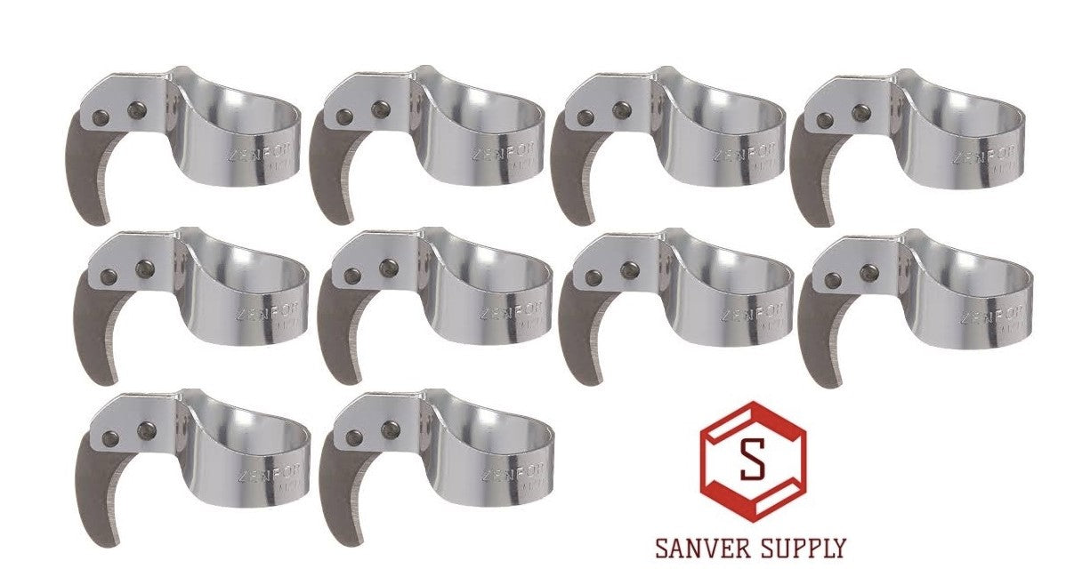 Finger Ring Knife with Curved Sharp Blade (Pack of 10)